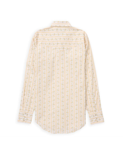 Women's Cowboygirl Buttermilk Rose Print Granddaddy Snap Shirt