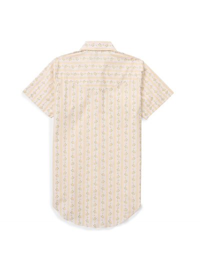 Women's Cowboygirl Buttermilk Short Sleeve Rose Print Granddaddy Snap Shirt