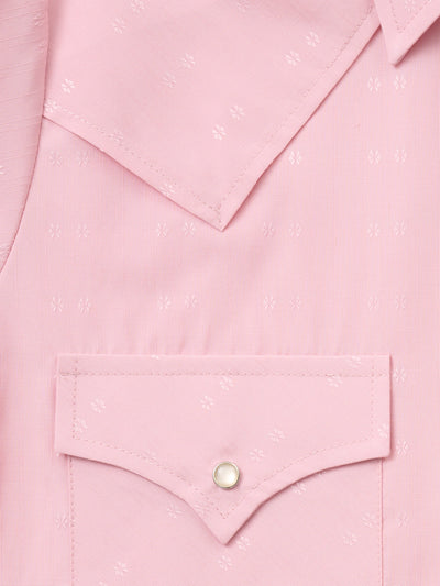 Women's Cowboygirl Blossom Pink Vented Short Sleeve Granddaddy Snap Shirt