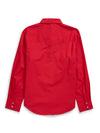 Women's Ely Cattleman Long Sleeve Solid Red Western Snap Shirt