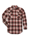 Men's Ely Cattleman Long Sleeve Brawny Flannel Western Snap Shirt