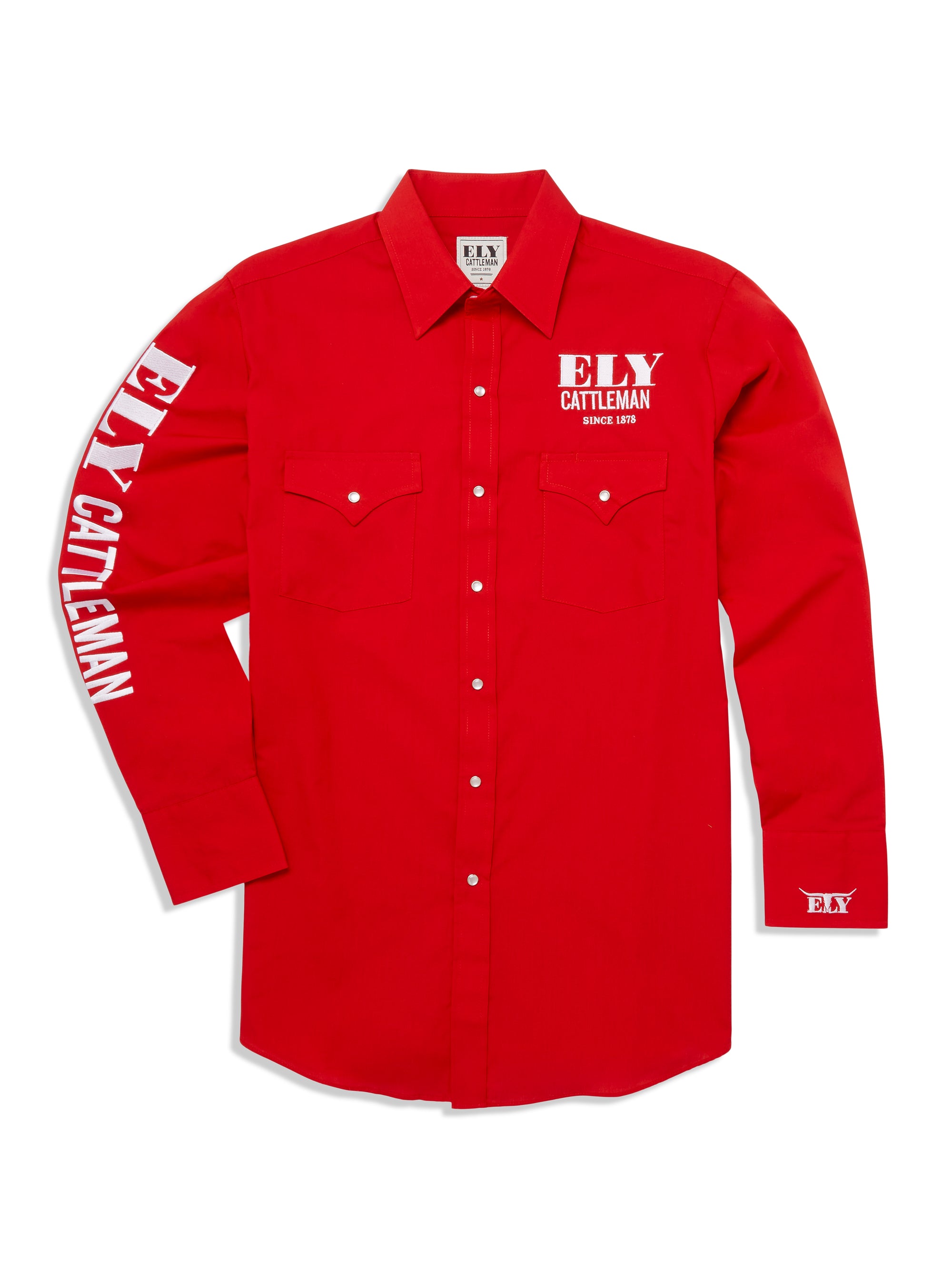 rodeo dress shirts Rodeo Clothing Men's Embroidered Yoke Long Sleeve Snap Western Shirt