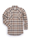 Men's Ely Cattleman Long Sleeve Flannel Plaid Western Snap Shirt