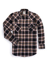 Men's Ely Cattleman Long Sleeve Brawny Flannel Western Snap Shirt