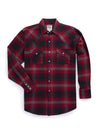 Men's Ely Cattleman Long Sleeve Brawny Flannel Western Snap Shirt