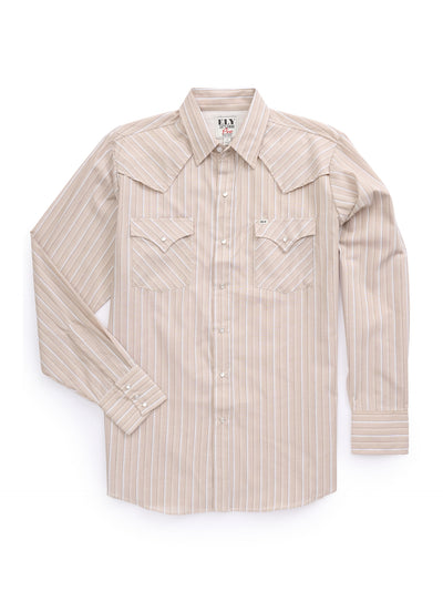 Men's Ely Cattleman Pro Long Sleeve Stripe Outdoor Western Shirt