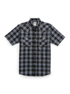 Men's Ely Cattleman Short Sleeve Plaid Western Snap Shirt