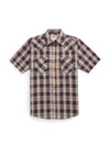 Men's Ely Cattleman Short Sleeve Plaid Western Snap Shirt