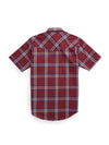 Men's Ely Cattleman Short Sleeve Plaid Western Snap Shirt