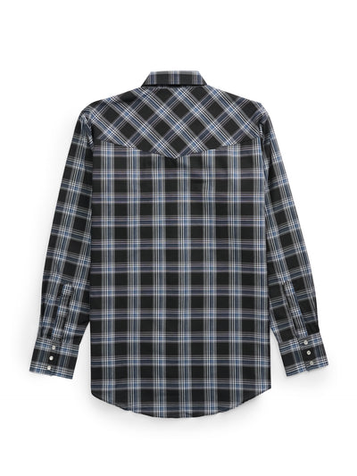 Men's Ely Cattleman Long Sleeve Plaid Western Snap Shirt