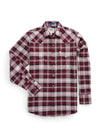 Men's Ely Cattleman Long Sleeve Western Wrinkle Resistant Plaid Shirt