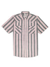 Men's Ely Cattleman Short Sleeve Stripe Western Snap Shirt