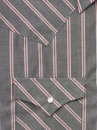 Men's Ely Cattleman Short Sleeve Stripe Western Snap Shirt