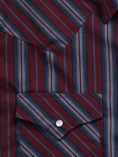 Men's Ely Cattleman Short Sleeve Stripe Western Snap Shirt