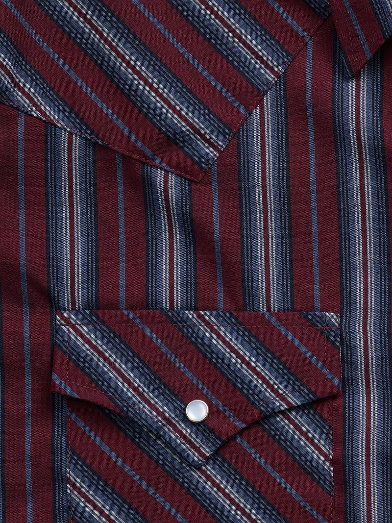 Men's Ely Cattleman Short Sleeve Stripe Western Snap Shirt