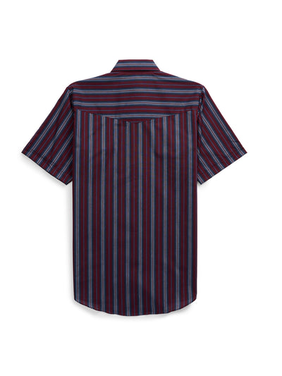 Men's Ely Cattleman Short Sleeve Stripe Western Snap Shirt
