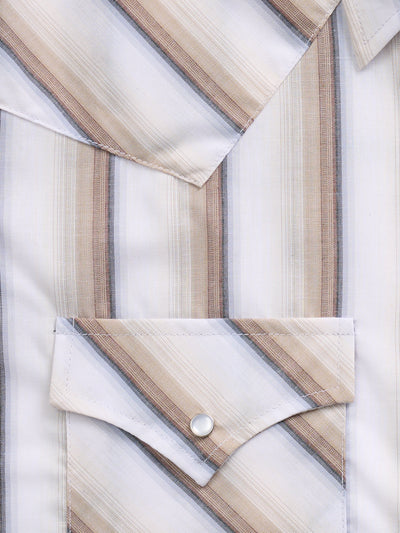 Men's Ely Cattleman Short Sleeve Stripe Western Snap Shirt