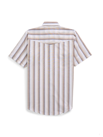Men's Ely Cattleman Short Sleeve Stripe Western Snap Shirt