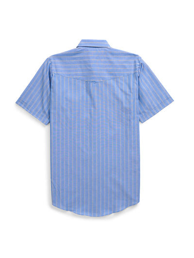 Men's Ely Cattleman Short Sleeve Stripe Western Snap Shirt