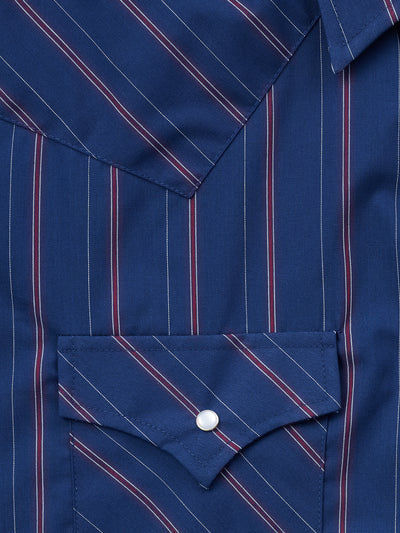 Men's Ely Cattleman Short Sleeve Stripe Western Snap Shirt