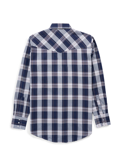 Men's Ely Cattleman Long Sleeve Plaid Western Snap Shirt