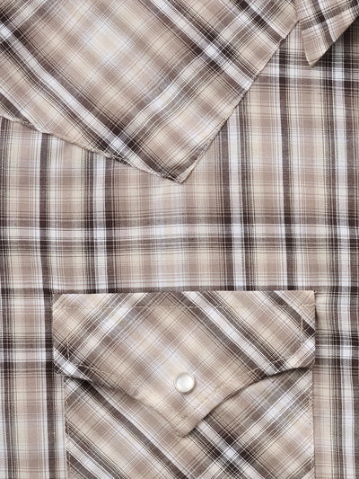 Men's Ely Cattleman Long Sleeve Plaid Western Snap Shirt