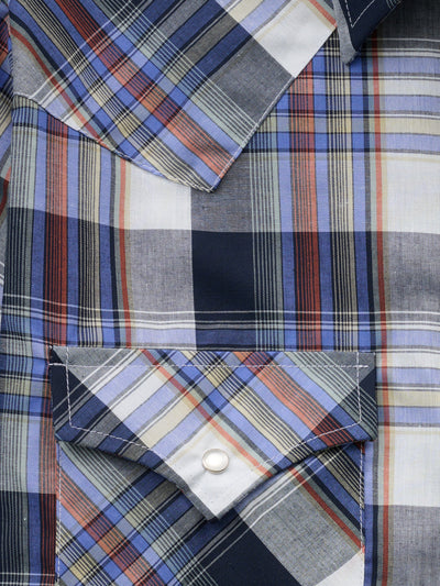Men's Ely Cattleman Short Sleeve Plaid Western Snap Shirt