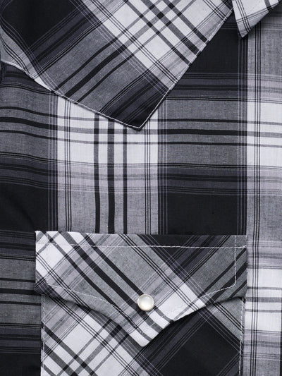 Men's Ely Cattleman Long Sleeve Plaid Western Snap Shirt