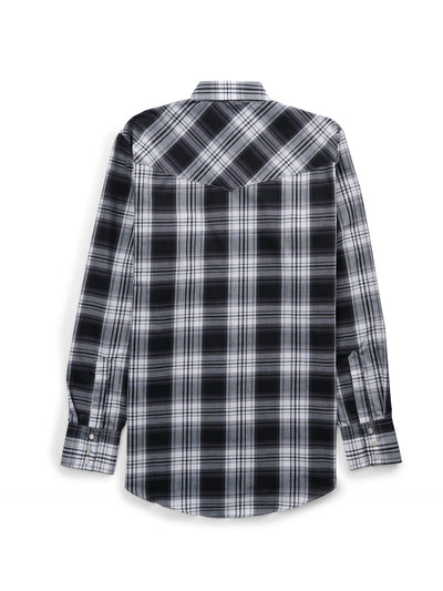 Men's Ely Cattleman Long Sleeve Plaid Western Snap Shirt