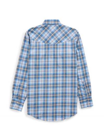 Men's Ely Cattleman Long Sleeve Plaid Western Snap Shirt