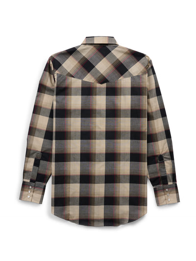 Men's Ely Cattleman Long Sleeve Plaid Western Snap Shirt