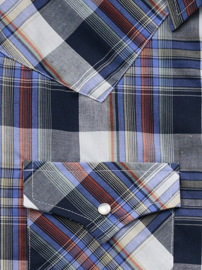 Men's Ely Cattleman Long Sleeve Plaid Western Snap Shirt