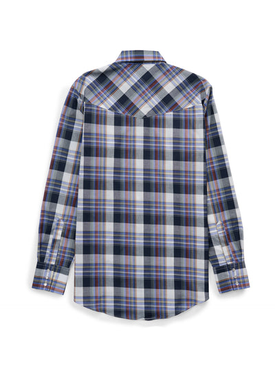 Men's Ely Cattleman Long Sleeve Plaid Western Snap Shirt