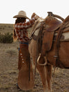 Women's Cowboygirl Ranch Rig Rust Plaid Granddaddy Snap Shirt