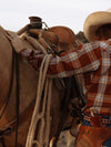 Women's Cowboygirl Ranch Rig Rust Plaid Granddaddy Snap Shirt