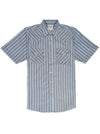 Men's Ely Cattleman Short Sleeve Stripe Western Snap Shirt