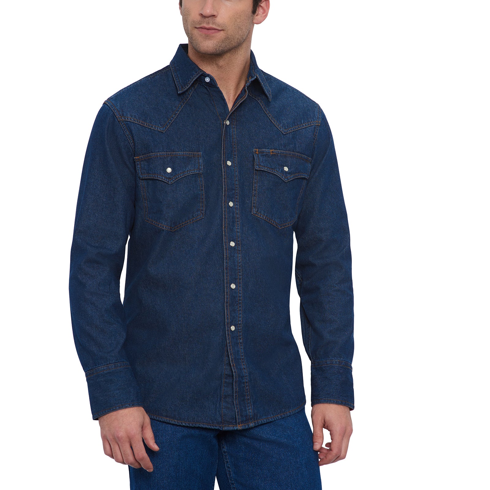 Spykar Dark Blue Cotton Full Sleeve Denim Shirt For Men -  msh02bbds335darkblue