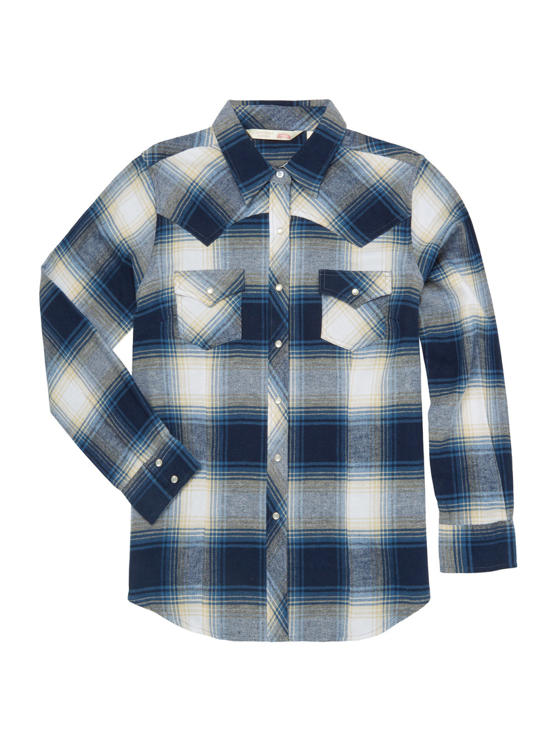 Women's Ely Cattleman Plus Size Western Snap Flannel Shirt