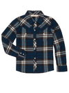 Girl's Ely Cattleman Plaid Flannel Western Snap Shirt