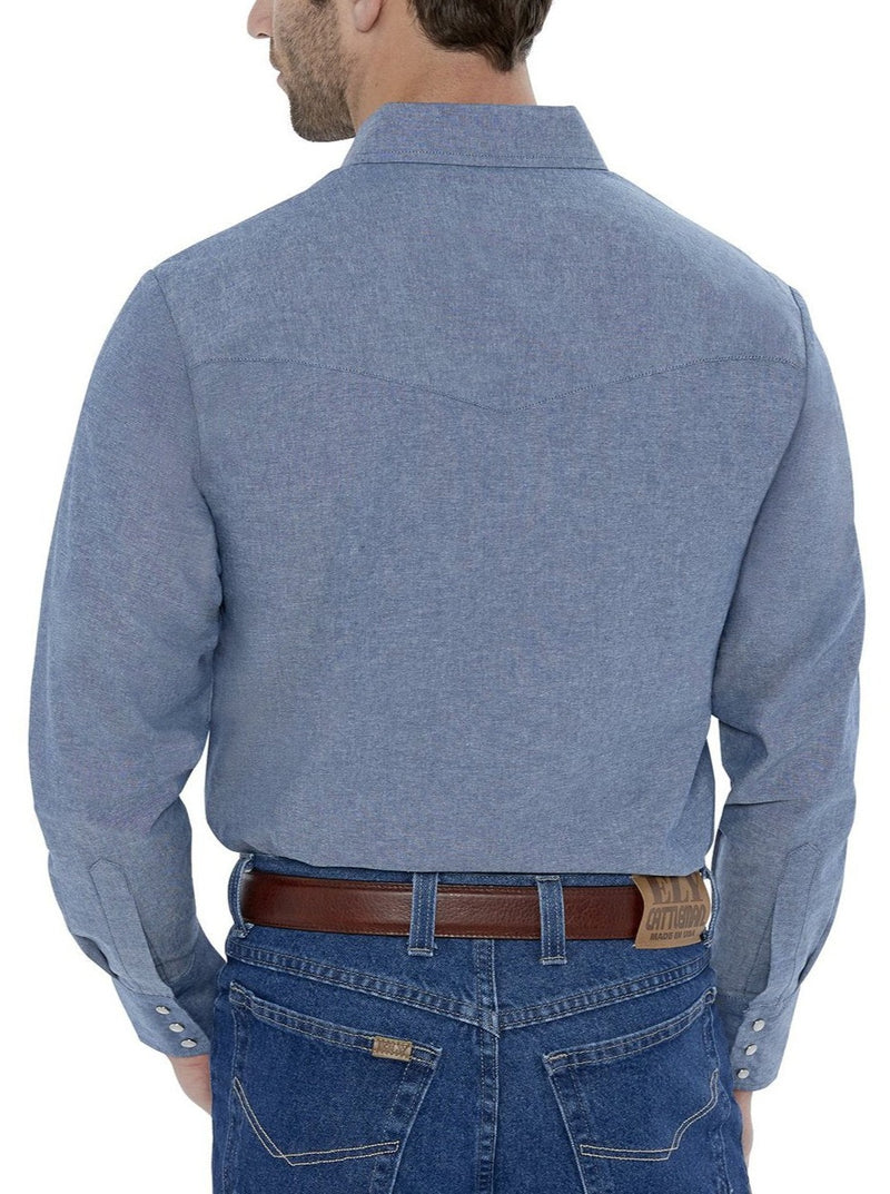 Men's Long Sleeve Chambray Workshirt | Ely Cattleman