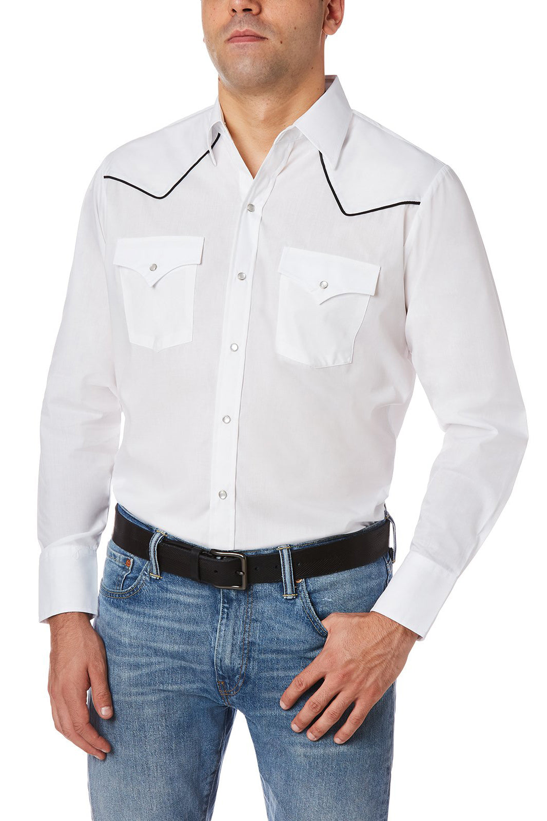 Men's Ely Cattleman Long Sleeve Western Snap Shirt with
