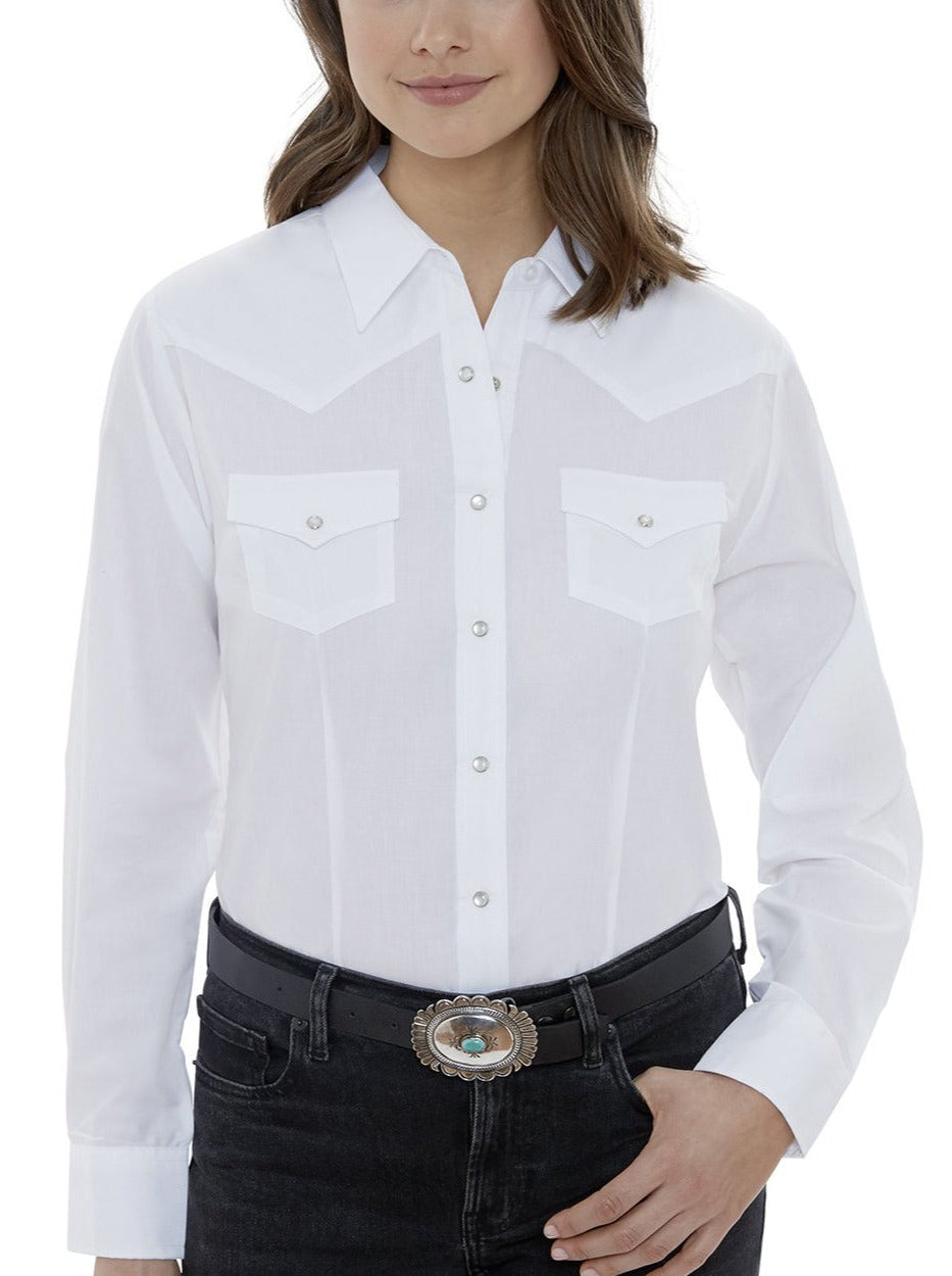 Women's Long Sleeve Solid Western Shirt | Ely Cattleman